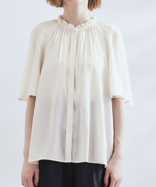 grove / グローブ シャツ・ブラウス | 【洗える/お仕事/二の腕カバー】ヴィンテージサテンブラウス | 詳細17