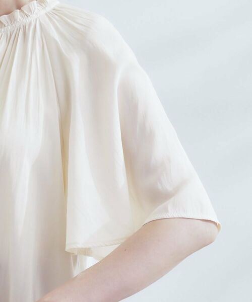 grove / グローブ シャツ・ブラウス | 【洗える/お仕事/二の腕カバー】ヴィンテージサテンブラウス | 詳細21