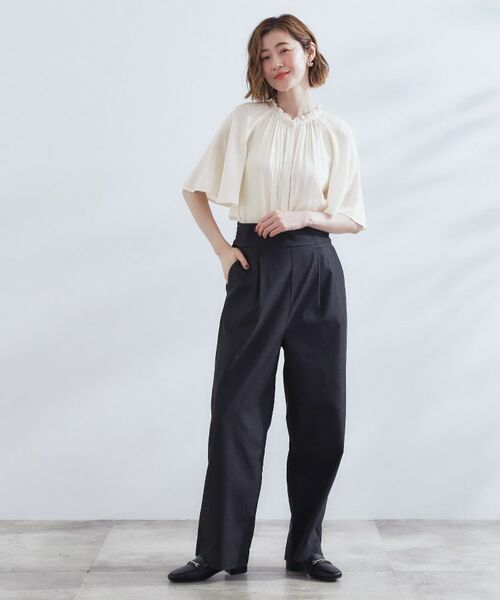 grove / グローブ シャツ・ブラウス | 【洗える/お仕事/二の腕カバー】ヴィンテージサテンブラウス | 詳細3