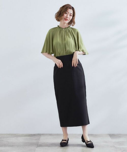 grove / グローブ シャツ・ブラウス | 【洗える/お仕事/二の腕カバー】ヴィンテージサテンブラウス | 詳細6