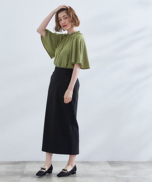 grove / グローブ シャツ・ブラウス | 【洗える/お仕事/二の腕カバー】ヴィンテージサテンブラウス | 詳細7