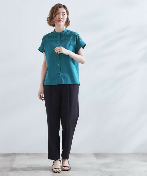 grove / グローブ シャツ・ブラウス | 涼やかさと上品さを兼ね備えた　レースシャツブラウス | 詳細11
