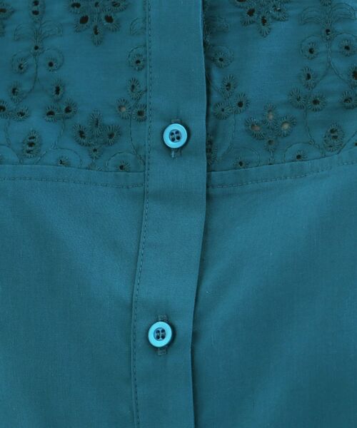 grove / グローブ シャツ・ブラウス | 涼やかさと上品さを兼ね備えた　レースシャツブラウス | 詳細12