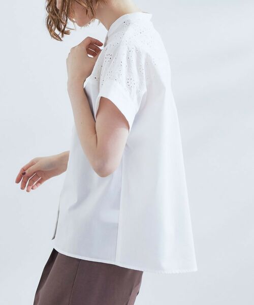grove / グローブ シャツ・ブラウス | 涼やかさと上品さを兼ね備えた　レースシャツブラウス | 詳細14