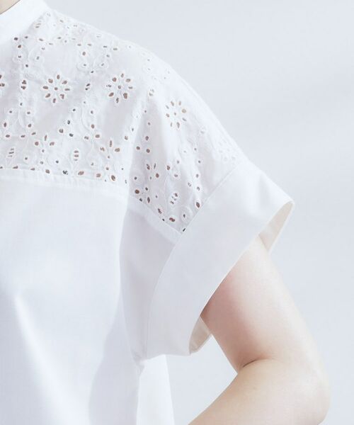 grove / グローブ シャツ・ブラウス | 涼やかさと上品さを兼ね備えた　レースシャツブラウス | 詳細17