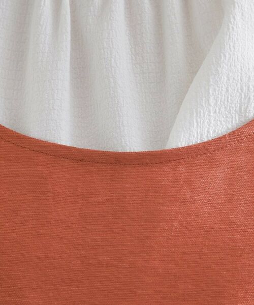 grove / グローブ シャツ・ブラウス | 【2点SET/お洒落見え/体型カバー】ツイード調キャミ×ブラウスセット | 詳細14