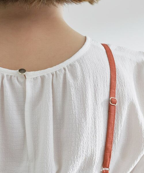 grove / グローブ シャツ・ブラウス | 【2点SET/お洒落見え/体型カバー】ツイード調キャミ×ブラウスセット | 詳細20