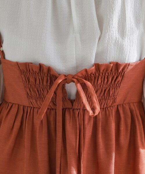 grove / グローブ シャツ・ブラウス | 【2点SET/お洒落見え/体型カバー】ツイード調キャミ×ブラウスセット | 詳細21