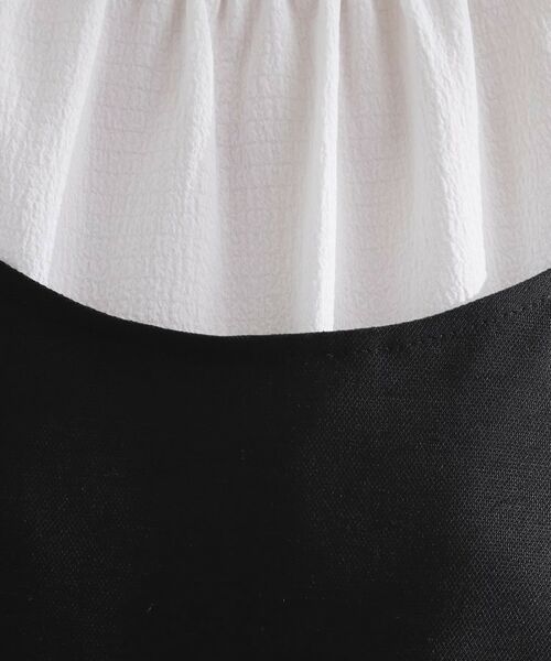 grove / グローブ シャツ・ブラウス | 【2点SET/お洒落見え/体型カバー】ツイード調キャミ×ブラウスセット | 詳細8