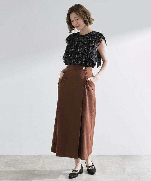 grove / グローブ シャツ・ブラウス | プリーツが彩る 華やか花柄ブラウス | 詳細10