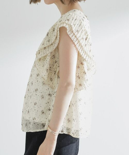 grove / グローブ シャツ・ブラウス | プリーツが彩る 華やか花柄ブラウス | 詳細14