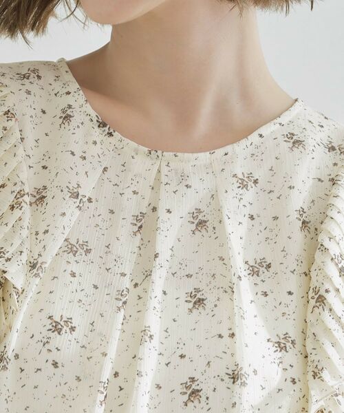 grove / グローブ シャツ・ブラウス | プリーツが彩る 華やか花柄ブラウス | 詳細16