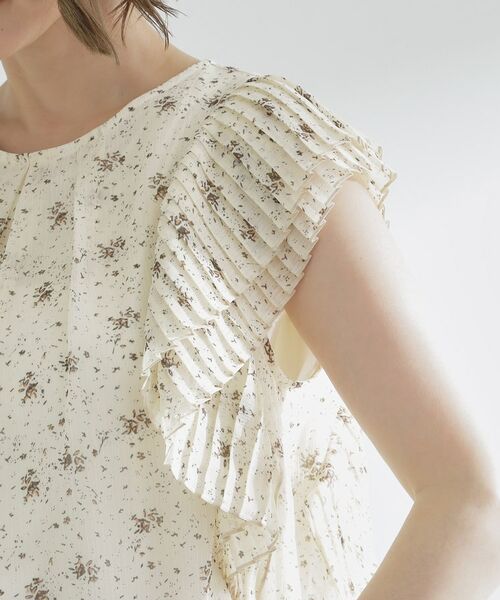 grove / グローブ シャツ・ブラウス | プリーツが彩る 華やか花柄ブラウス | 詳細18