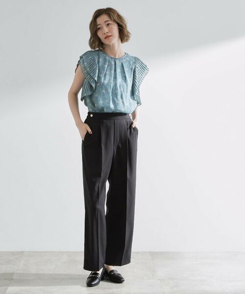 grove / グローブ シャツ・ブラウス | プリーツが彩る 華やか花柄ブラウス | 詳細2