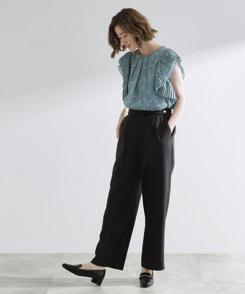 grove / グローブ シャツ・ブラウス | プリーツが彩る 華やか花柄ブラウス | 詳細3