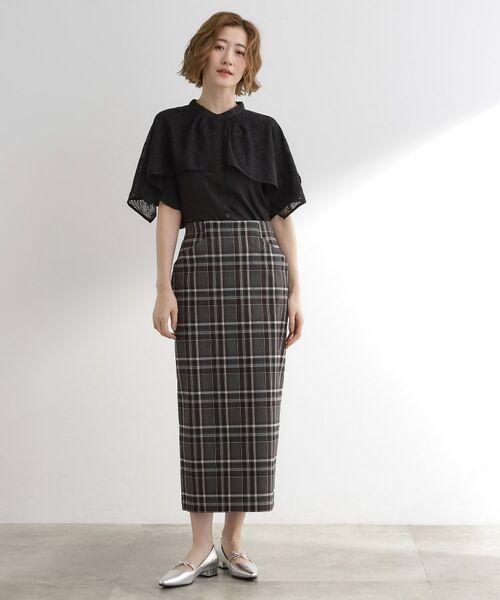 grove / グローブ シャツ・ブラウス | 透け感と刺繍で魅せる ペイズリー刺繍ケープブラウス | 詳細7