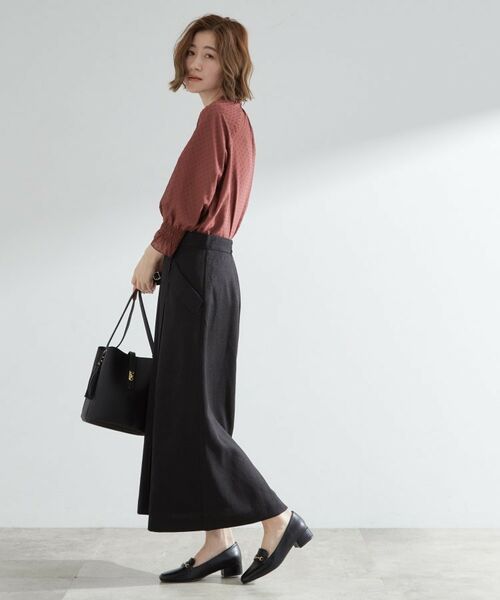 grove / グローブ シャツ・ブラウス | 衿もとすっきり一枚で映える 涼しげ秋色チェックブラウス | 詳細11