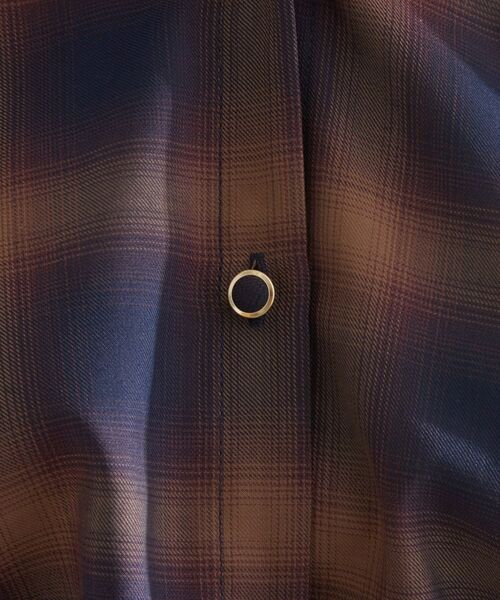 grove / グローブ シャツ・ブラウス | 衿もとすっきり一枚で映える 涼しげ秋色チェックブラウス | 詳細20