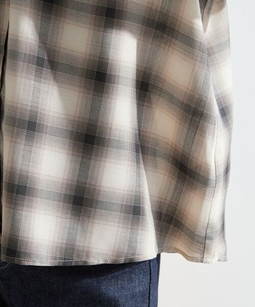 grove / グローブ シャツ・ブラウス | 衿もとすっきり一枚で映える 涼しげ秋色チェックブラウス | 詳細26