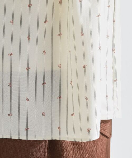 grove / グローブ シャツ・ブラウス | 【お仕事/二の腕カバー】パール調使いが華やか 上品ボウタイブラウス | 詳細22