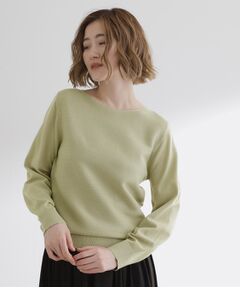 grove / グローブ ニット・セーター | 【石川梨華さん着用】ガーターボートネックプルオーバー【洗える/毛玉軽減】