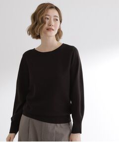 grove / グローブ ニット・セーター | 【石川梨華さん着用】ガーターボートネックプルオーバー【洗える/毛玉軽減】