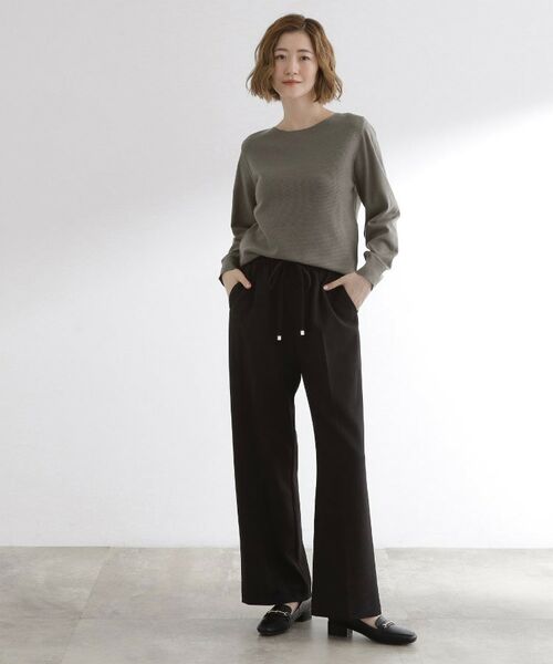 grove / グローブ ニット・セーター | 【石川梨華さん着用】ガーターボートネックプルオーバー【洗える/毛玉軽減】 | 詳細11