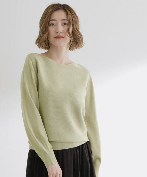 grove / グローブ ニット・セーター | 【石川梨華さん着用】ガーターボートネックプルオーバー【洗える/毛玉軽減】 | 詳細14