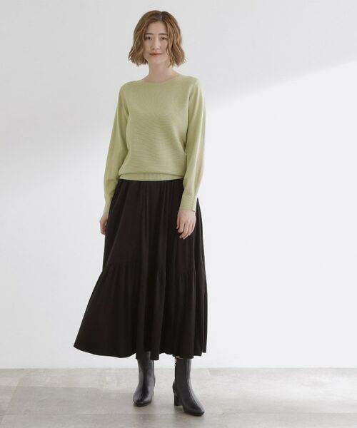 grove / グローブ ニット・セーター | 【石川梨華さん着用】ガーターボートネックプルオーバー【洗える/毛玉軽減】 | 詳細15