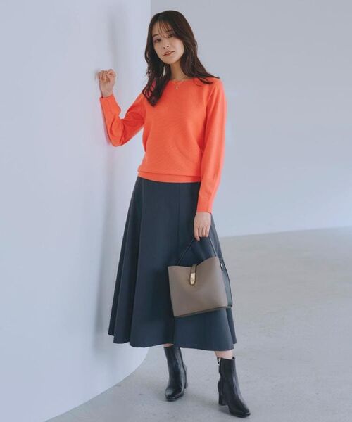 grove / グローブ ニット・セーター | 【石川梨華さん着用】ガーターボートネックプルオーバー【洗える/毛玉軽減】 | 詳細18