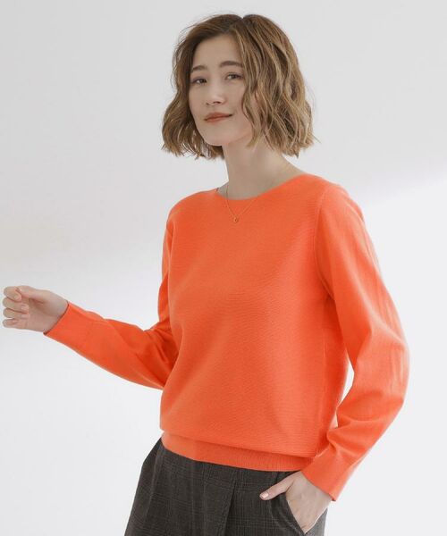 grove / グローブ ニット・セーター | 【石川梨華さん着用】ガーターボートネックプルオーバー【洗える/毛玉軽減】 | 詳細20