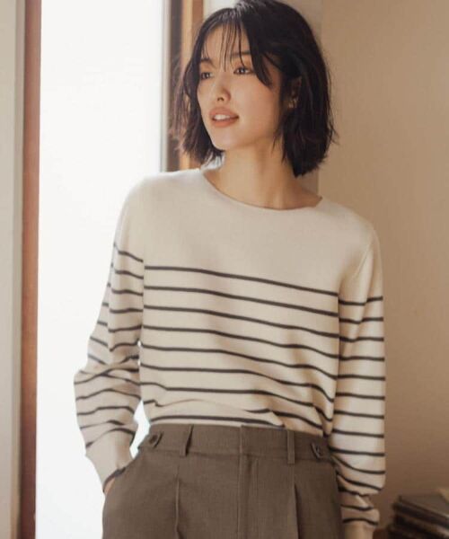 grove / グローブ ニット・セーター | 【石川梨華さん着用】ガーターボートネックプルオーバー【洗える/毛玉軽減】 | 詳細24