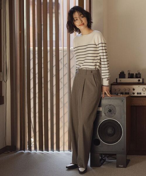 grove / グローブ ニット・セーター | 【石川梨華さん着用】ガーターボートネックプルオーバー【洗える/毛玉軽減】 | 詳細25
