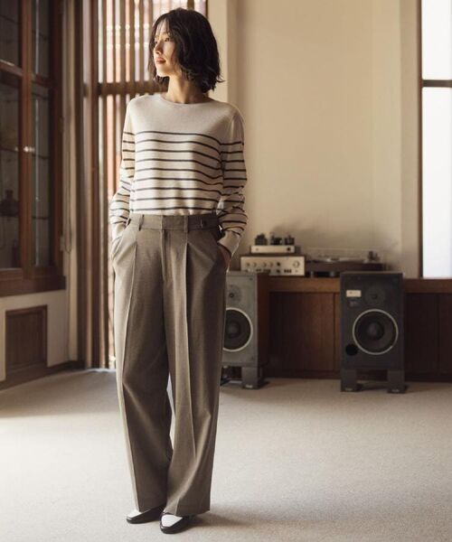 grove / グローブ ニット・セーター | 【石川梨華さん着用】ガーターボートネックプルオーバー【洗える/毛玉軽減】 | 詳細26