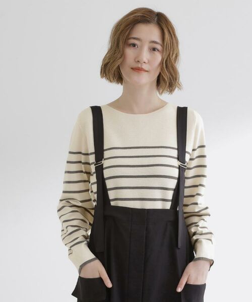 grove / グローブ ニット・セーター | 【石川梨華さん着用】ガーターボートネックプルオーバー【洗える/毛玉軽減】 | 詳細28