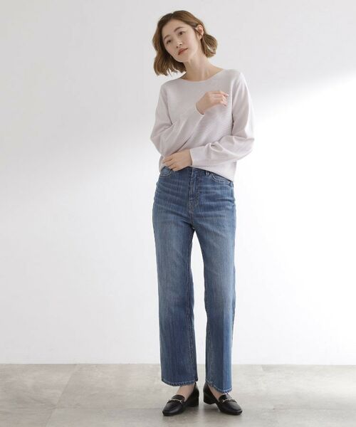 grove / グローブ ニット・セーター | 【石川梨華さん着用】ガーターボートネックプルオーバー【洗える/毛玉軽減】 | 詳細7