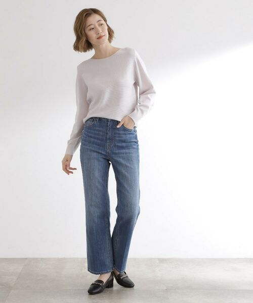 grove / グローブ ニット・セーター | 【石川梨華さん着用】ガーターボートネックプルオーバー【洗える/毛玉軽減】 | 詳細8