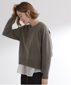 grove / グローブ ニット・セーター | 【洗える/毛玉軽減】天竺ラグランスリーブプルオーバー