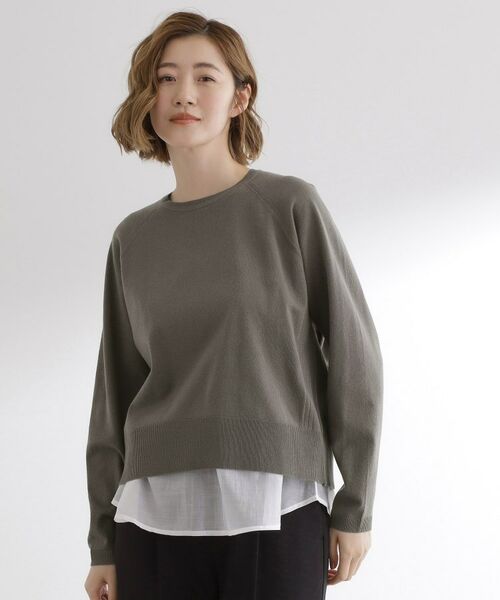 grove / グローブ ニット・セーター | 【洗える/毛玉軽減】天竺ラグランスリーブプルオーバー | 詳細16