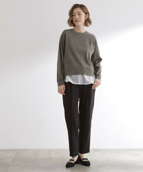 grove / グローブ ニット・セーター | 【洗える/毛玉軽減】天竺ラグランスリーブプルオーバー | 詳細17