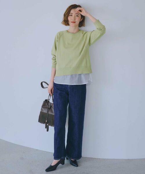 grove / グローブ ニット・セーター | 【洗える/毛玉軽減】天竺ラグランスリーブプルオーバー | 詳細20