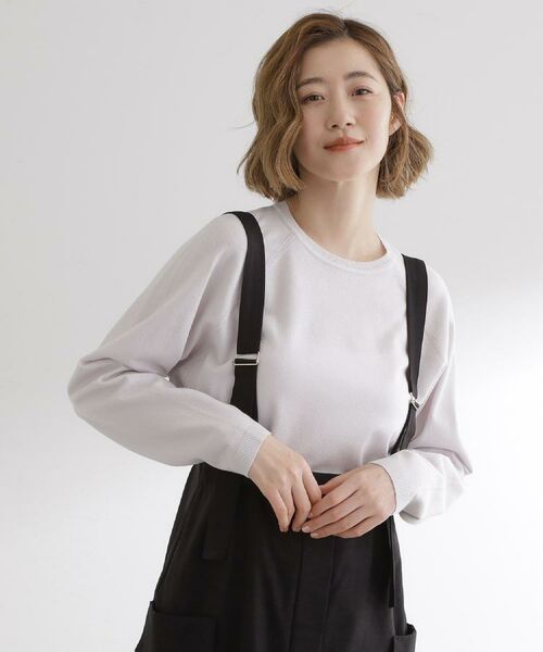 grove / グローブ ニット・セーター | 【洗える/毛玉軽減】天竺ラグランスリーブプルオーバー | 詳細6