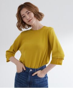 grove / グローブ ニット・セーター | 【ひんやり多機能】やわらかドライタッチ 袖口シアードッキングプルオーバー