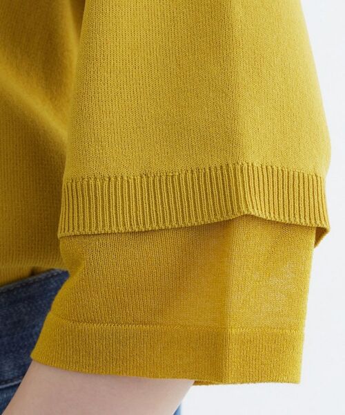 grove / グローブ ニット・セーター | 【ひんやり多機能】やわらかドライタッチ 袖口シアードッキングプルオーバー | 詳細12