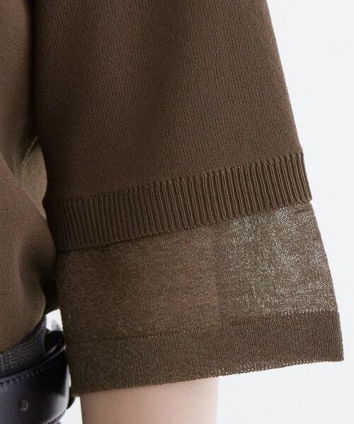 grove / グローブ ニット・セーター | 【ひんやり多機能】やわらかドライタッチ 袖口シアードッキングプルオーバー | 詳細16
