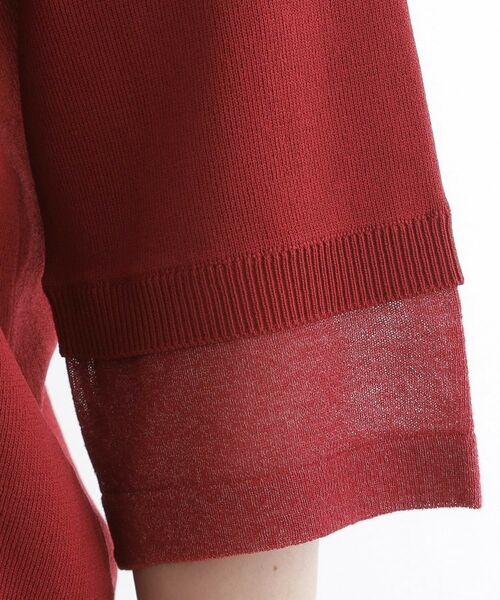 grove / グローブ ニット・セーター | 【ひんやり多機能】やわらかドライタッチ 袖口シアードッキングプルオーバー | 詳細20