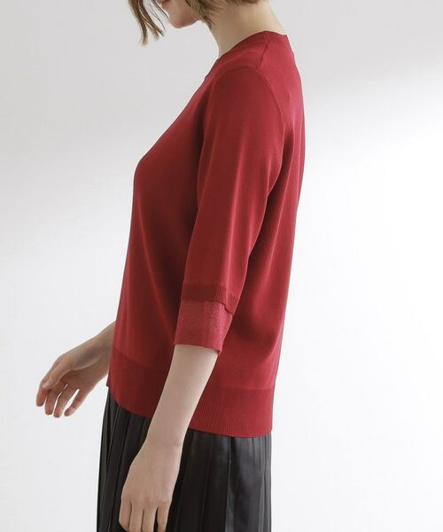 grove / グローブ ニット・セーター | 【ひんやり多機能】やわらかドライタッチ 袖口シアードッキングプルオーバー | 詳細22