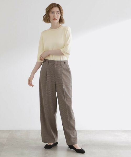 grove / グローブ ニット・セーター | 【ひんやり多機能】やわらかドライタッチ 袖口シアードッキングプルオーバー | 詳細3