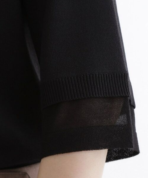 grove / グローブ ニット・セーター | 【ひんやり多機能】やわらかドライタッチ 袖口シアードッキングプルオーバー | 詳細8