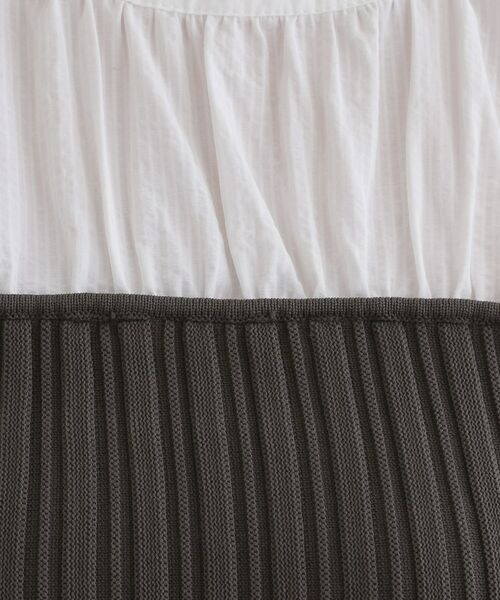 grove / グローブ シャツ・ブラウス | 一枚でトレンド完成!体型カバーも叶うニットビスチェドッキングブラウス | 詳細8